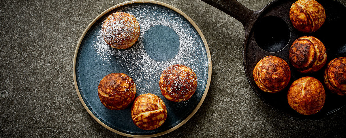Tallerken med æbleskiver