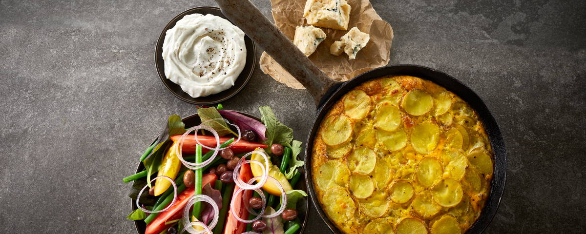 Frittata med Høgelundgaard-creme