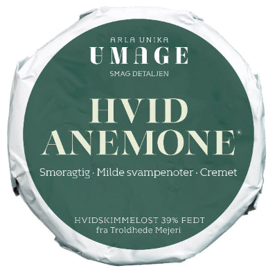 Billede af osten Hvid Anemone i sin grønne emballage
